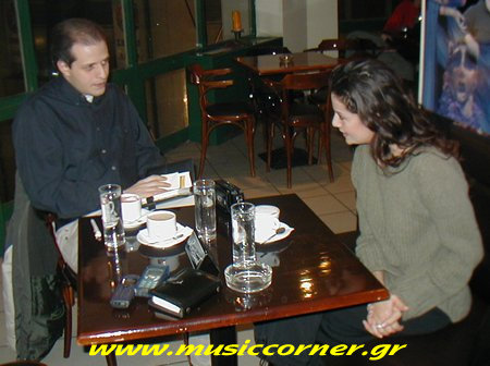 Με τον συνεργάτη του Music Corner Παύλο Ζέρβα